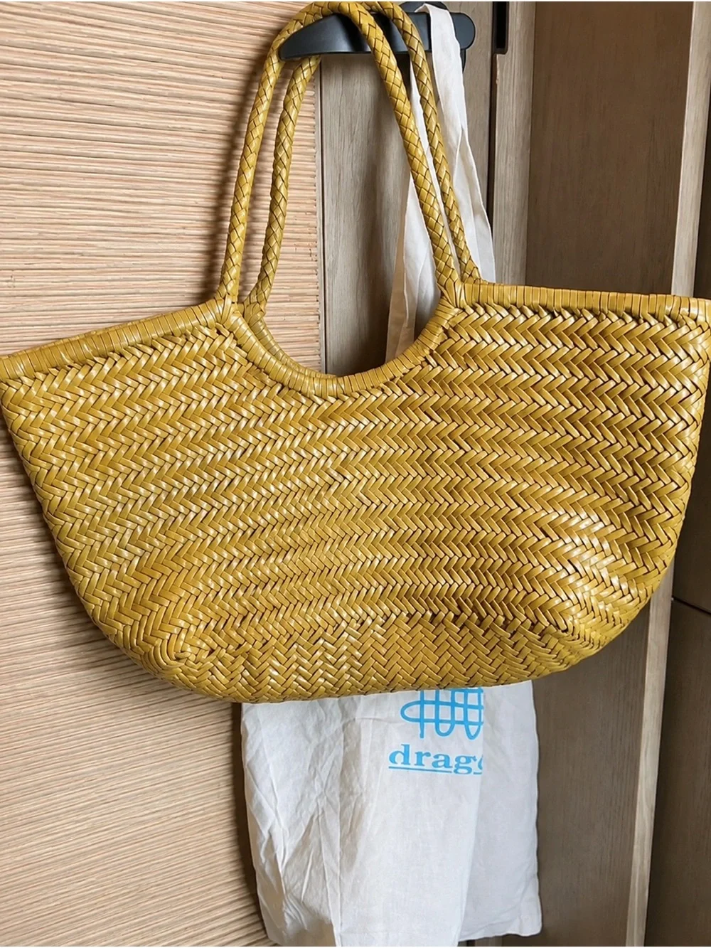 Dragon Diffusion Yellow Woven Laptop Tote